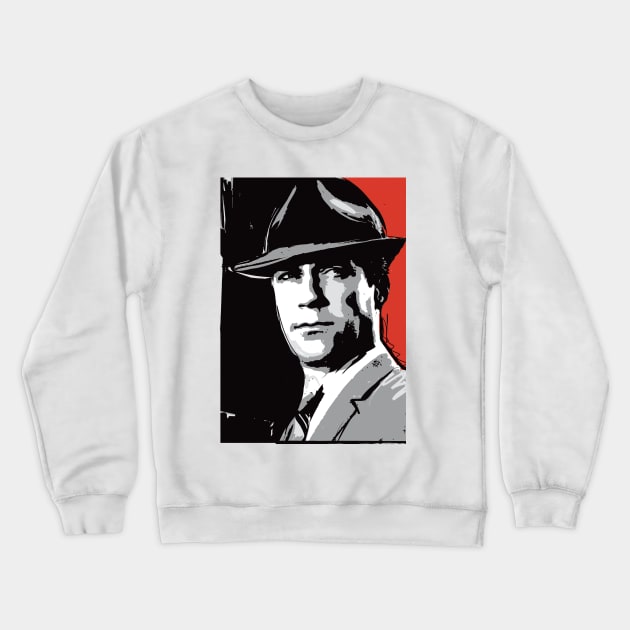 Don Draper Mad Men pop portrait Crewneck Sweatshirt by 2ToastDesign